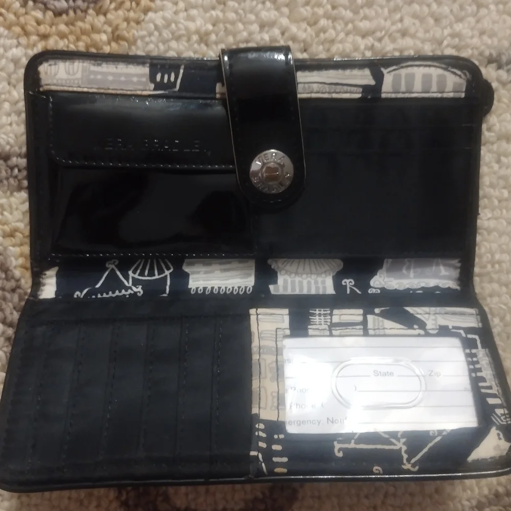 Vera Bradley Black Quilted wallet - Picture 3 of 10